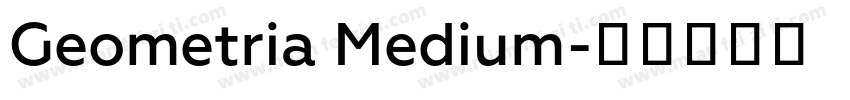 Geometria Medium字体转换